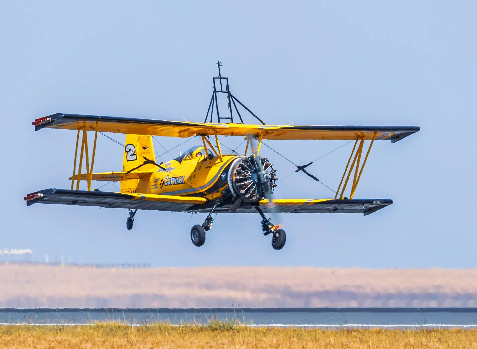 Echo Aviation flight training over scenic landscapes