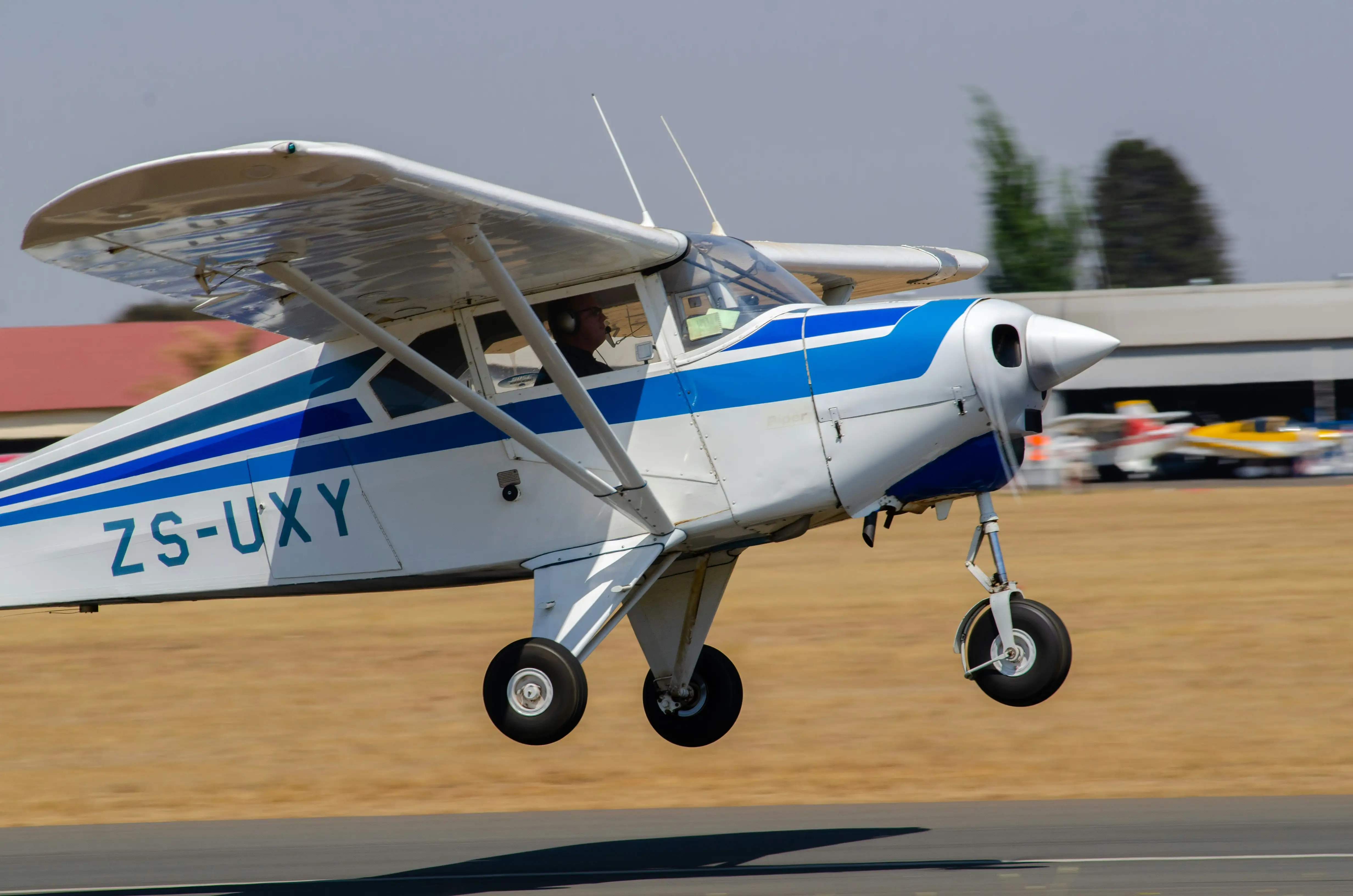 Speedway aircraft flying over Hampton, Georgia